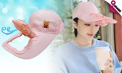 USB Rechargeable Fan Hat!